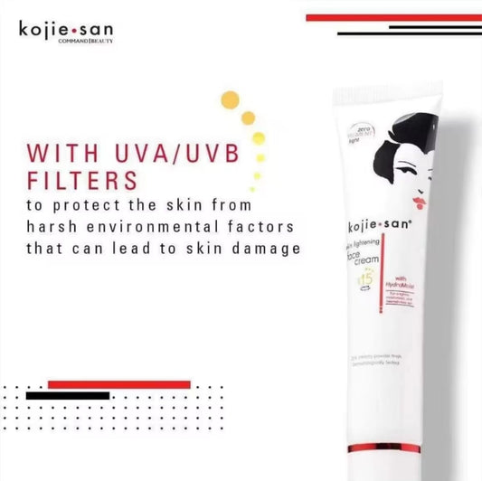 Kojie San Face Cream SPF 15 22 g – Crème Visage Hydratante & Protection Quotidienne