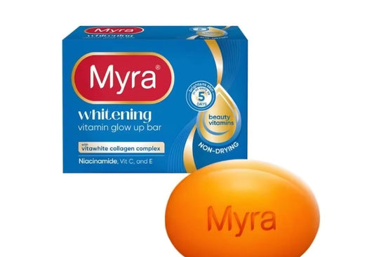 Myra Vitamin Glow Whitening Soap 90g | Savon Éclat à la Vitamine C