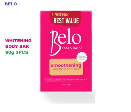 Belo Essentials Smoothening Soap 90g x3 | Savon Lissant Original – Lot de 3