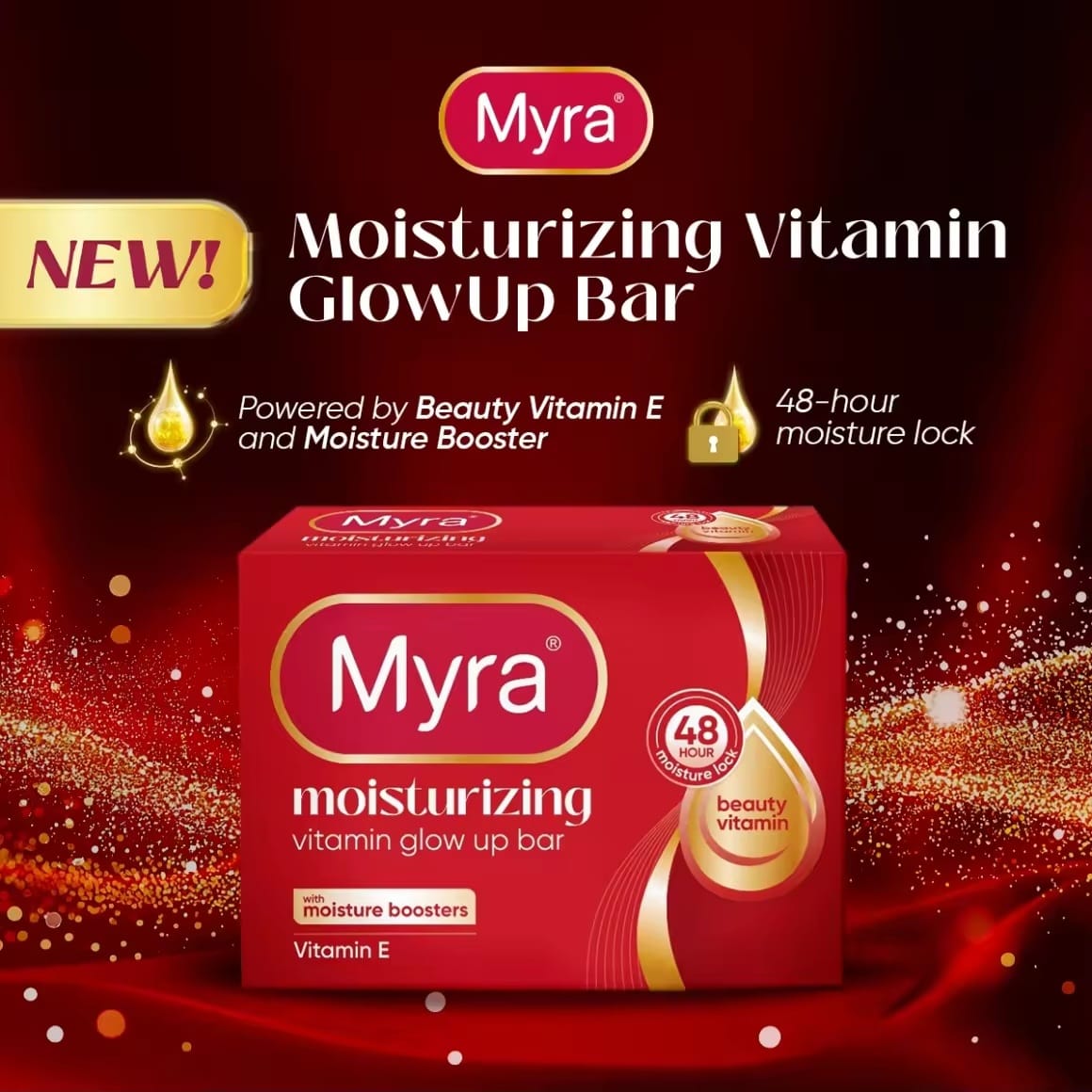 Myra Moisturizing Vitamin E Soap 90g | Savon Hydratant à la Vitamine E
