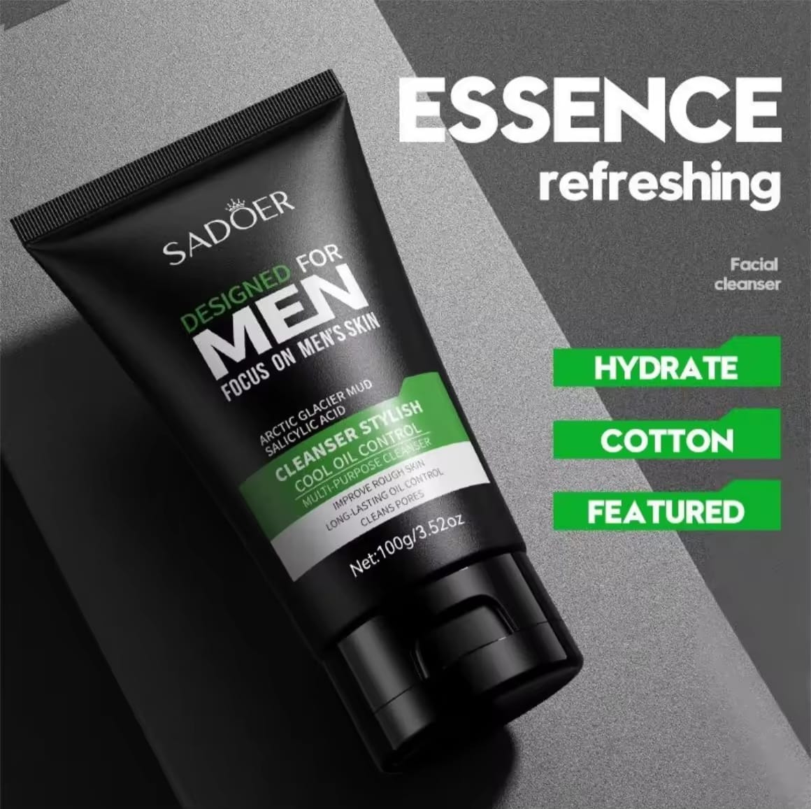 Acnè Solution Men Face Wash 100 g – Nettoyant Visage Homme Purifiant & Contrôle du Sébum