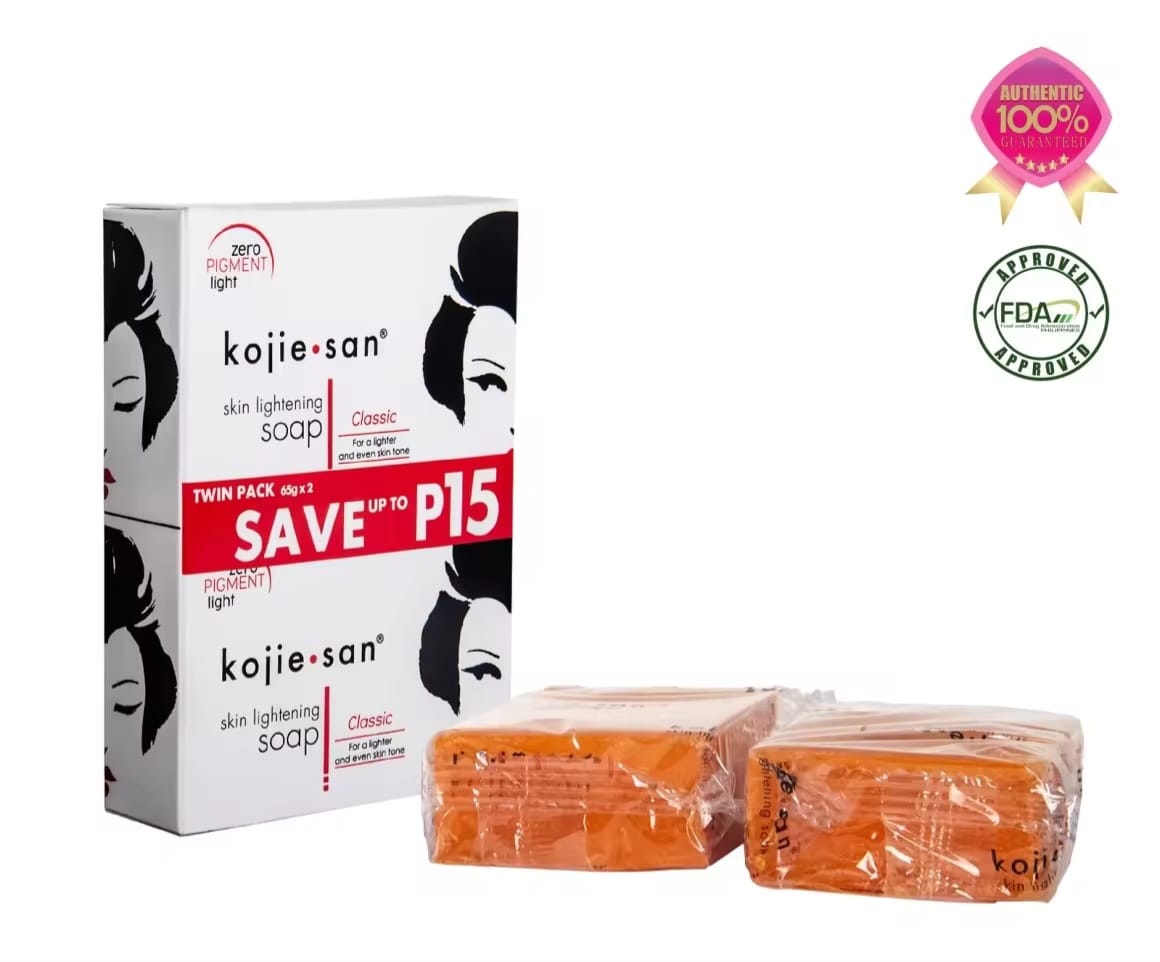 Kojie San Classic 65g x2 – Savon Éclaircissant à l'Acide Kojique Original