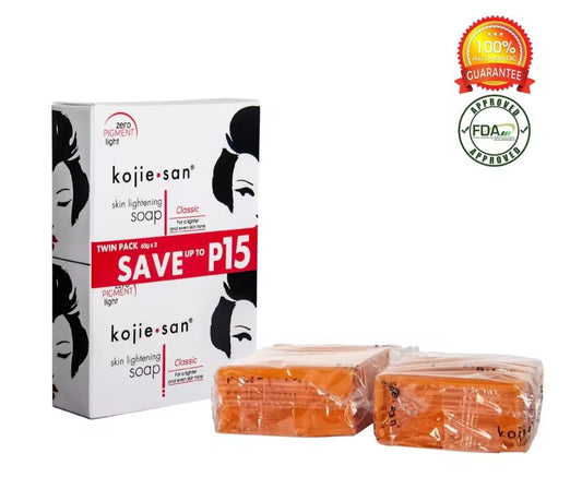 Kojie San Classic 65g x2 – Savon Éclaircissant à l'Acide Kojique Original