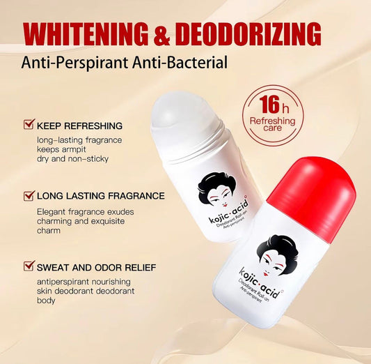 Kojic Acid Deodorant Roll-On – Déodorant Soin Corps à l’Acide Kojique