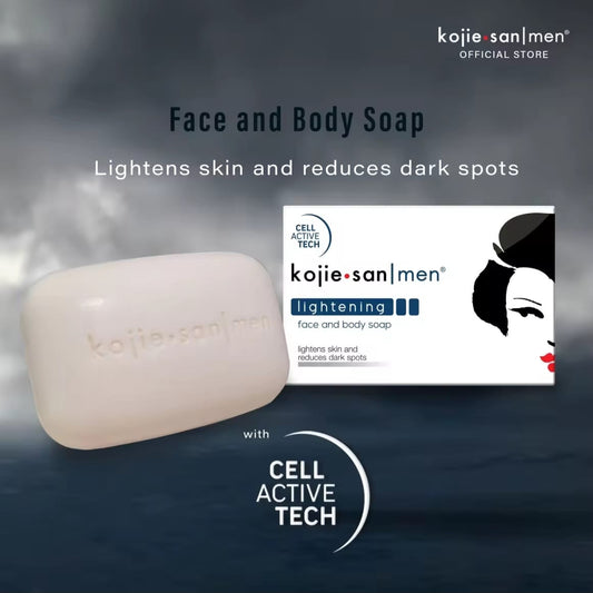 Kojie San Men Soap 135g | Savon Visage & Corps pour Homme à l'Acide Kojique