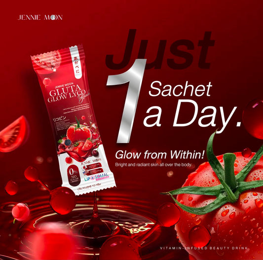 Jennie Moon Gluta Glow Lyco Blink – Boisson Beauté Éclat de la Peau