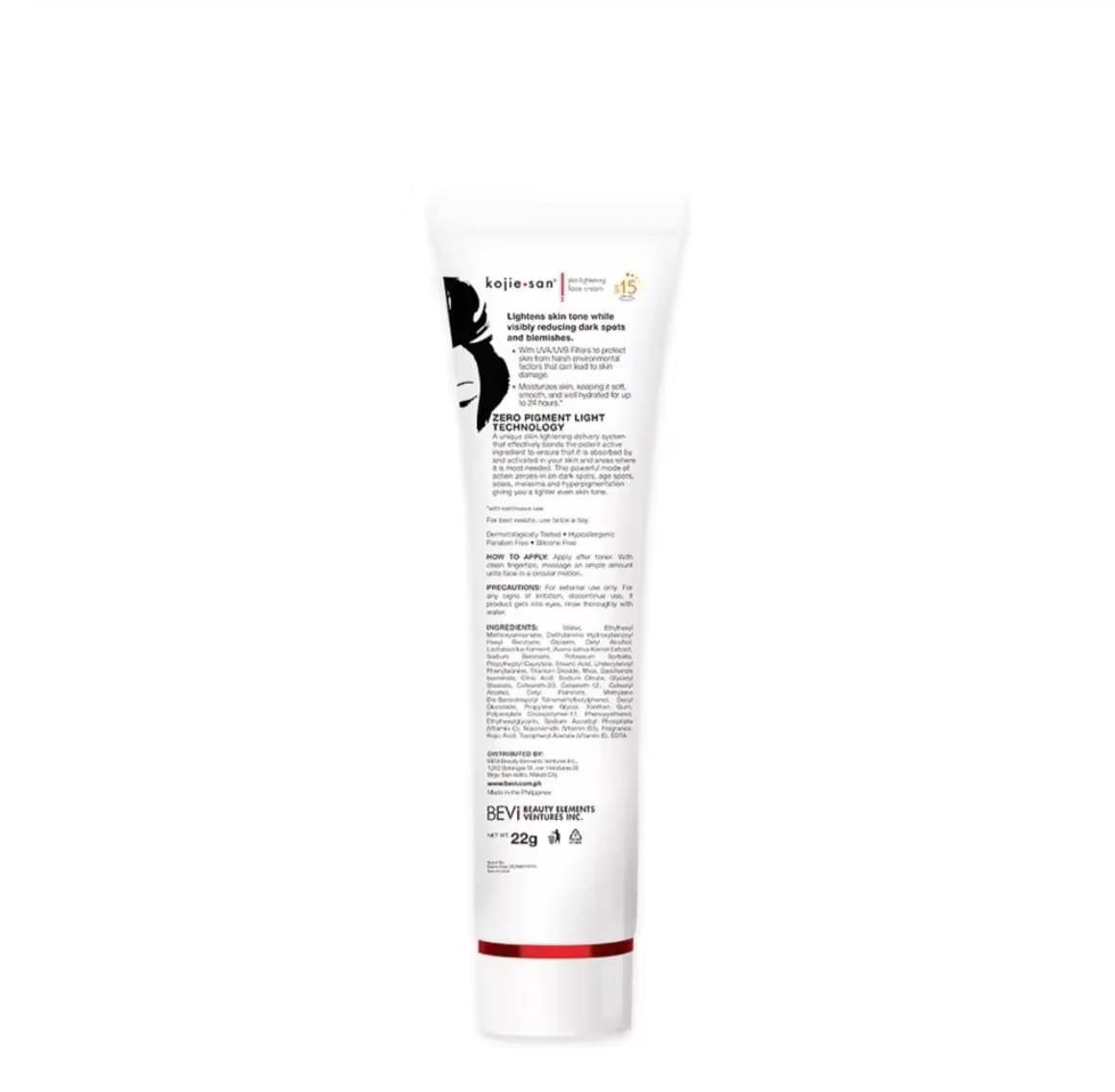 Kojie San Face Cream SPF 15 22 g – Crème Visage Hydratante & Protection Quotidienne