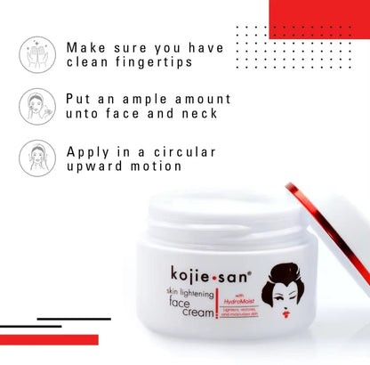 Kojie San Hydromoist Face Cream 30 g – Crème Visage Hydratante & Éclat