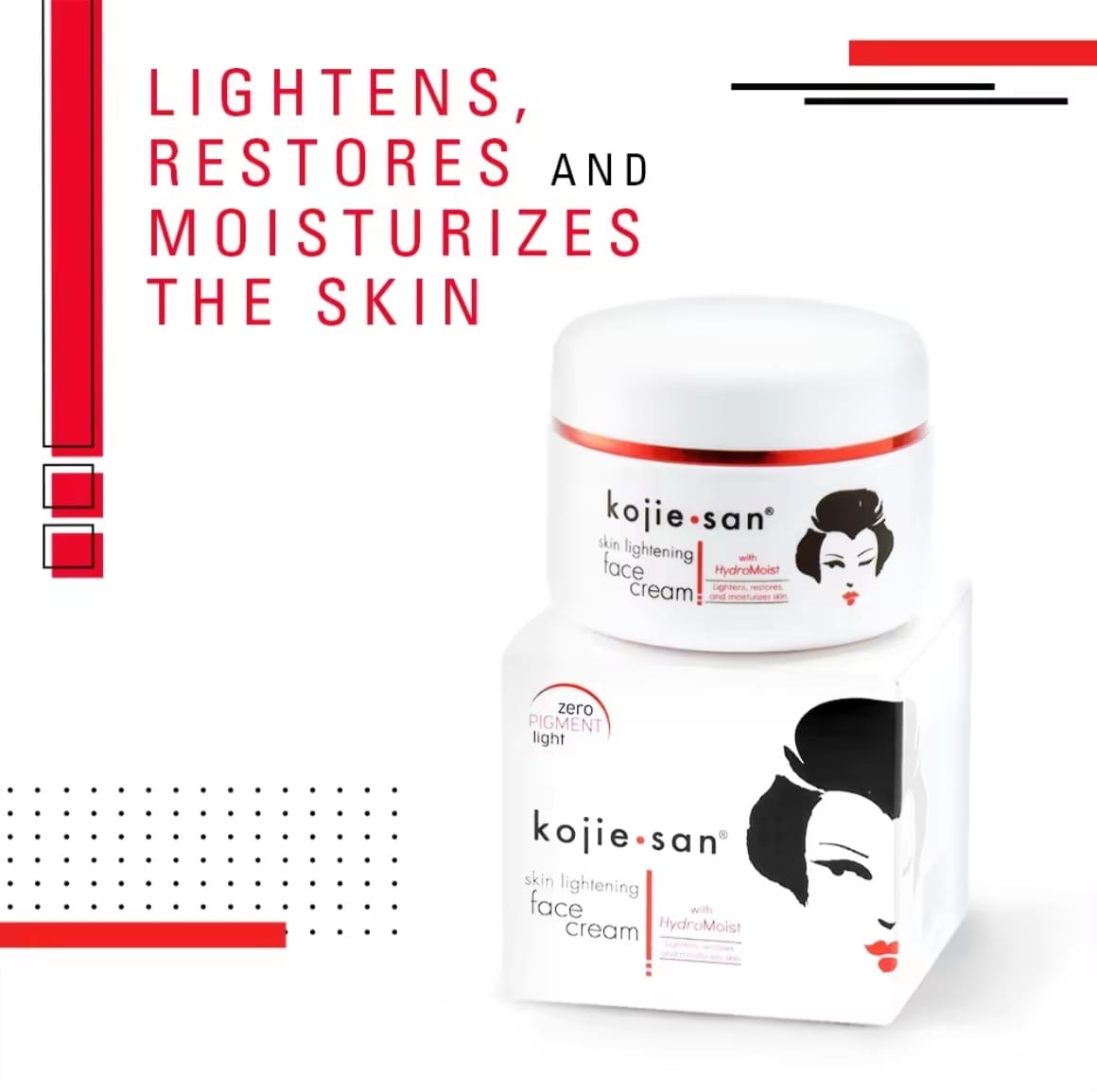 Kojie San Hydromoist Face Cream 30 g – Crème Visage Hydratante & Éclat