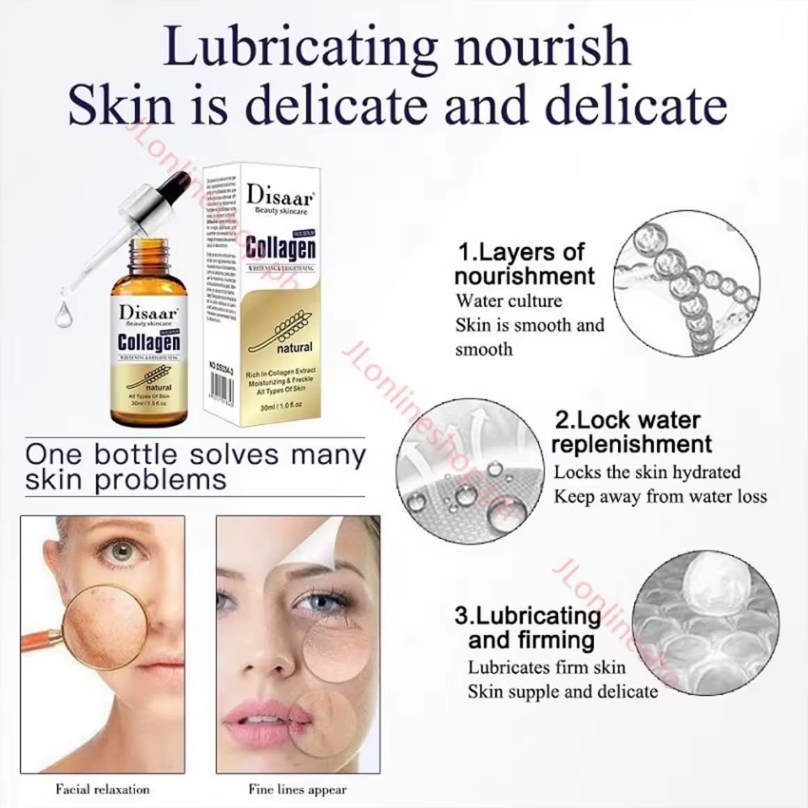 Disaar Collagen Anti-Aging Serum 30ml | Sérum Visage Collagène Anti-Âge