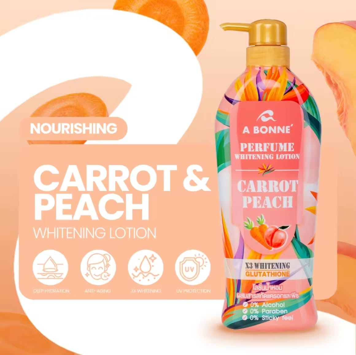 A Bonne Whitening – Carrot & Peach / Snail Yogurt / Miracle Spa Milk