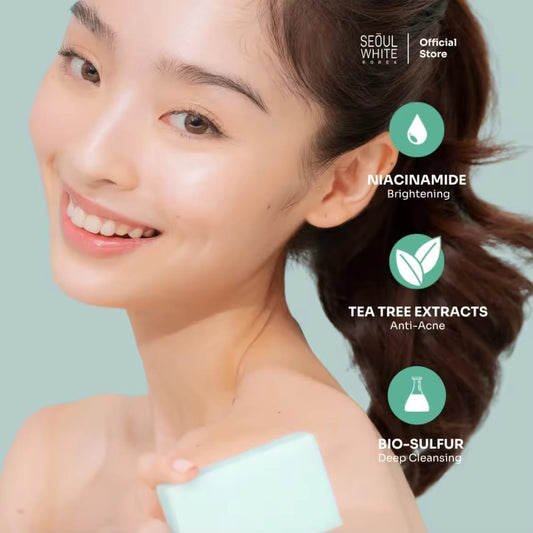 Seoul White Bye Bye Acne Soap 60g x2 | Savon Purifiant Anti-Imperfections – Lot de 2