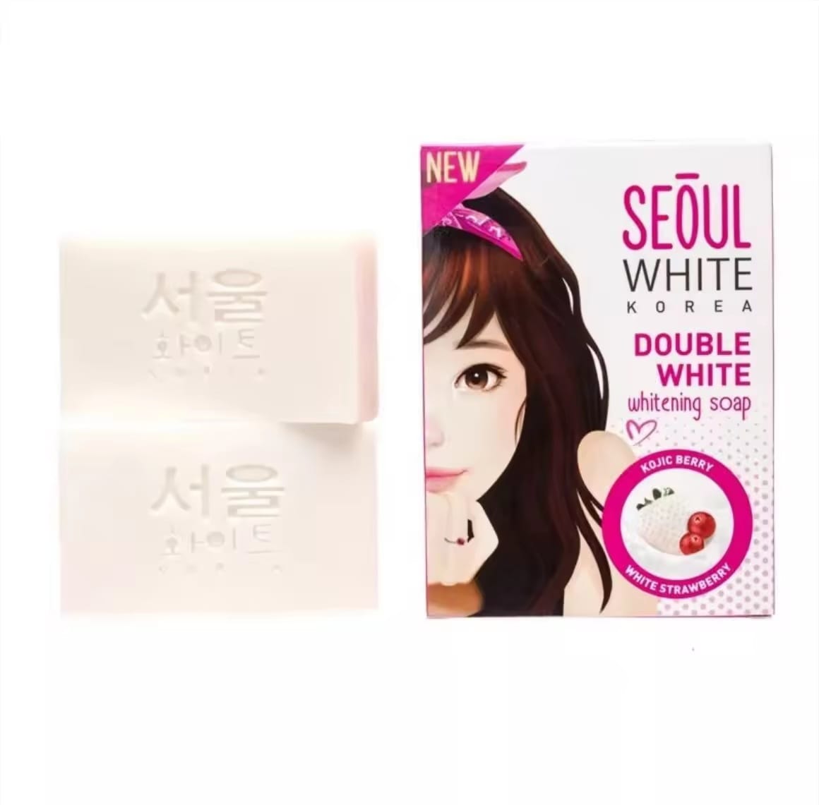 Seoul Double White Intense Soap 60g x2 | Savon Éclat & Teint Uniforme – Lot de 2