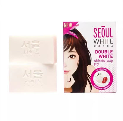 Seoul Double White Intense Soap 60g x2 | Savon Éclat & Teint Uniforme – Lot de 2