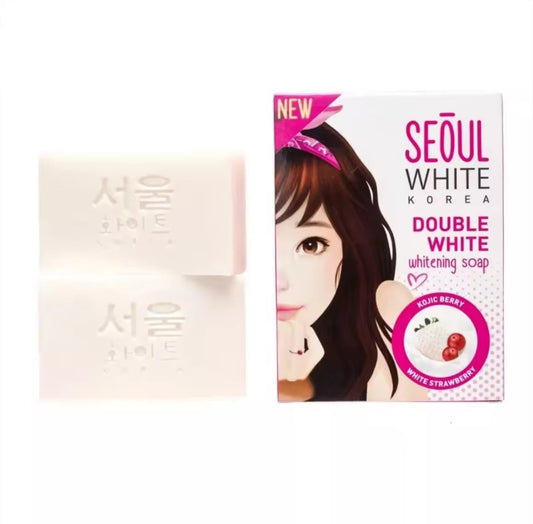Seoul Double White Intense Soap 60g x2 | Savon Éclat & Teint Uniforme – Lot de 2
