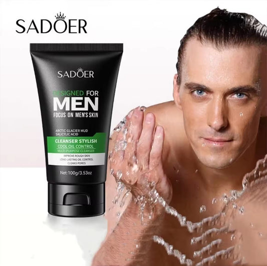 Acnè Solution Men Face Wash 100 g – Nettoyant Visage Homme Purifiant & Contrôle du Sébum