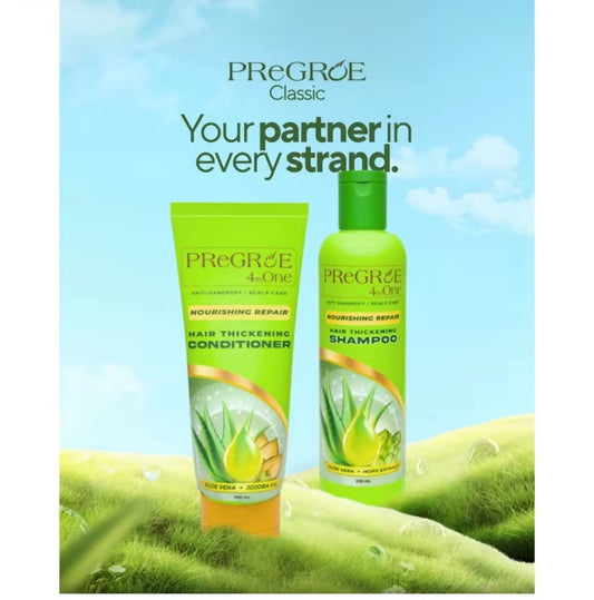 Pregroe 4 in 1 Shampoo 200ml / 250ml | Soin Capillaire Multifonction Nourrissant