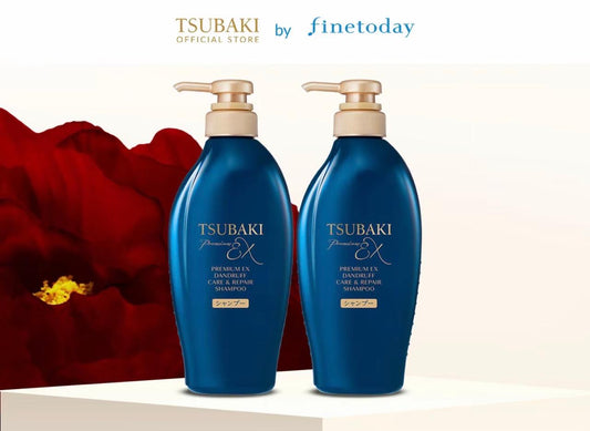 Tsubaki Premium EX Dandruff Care & Repair Shampoo x2 | Shampooing Anti-Pellicules Réparateur Japonais – Lot de 2