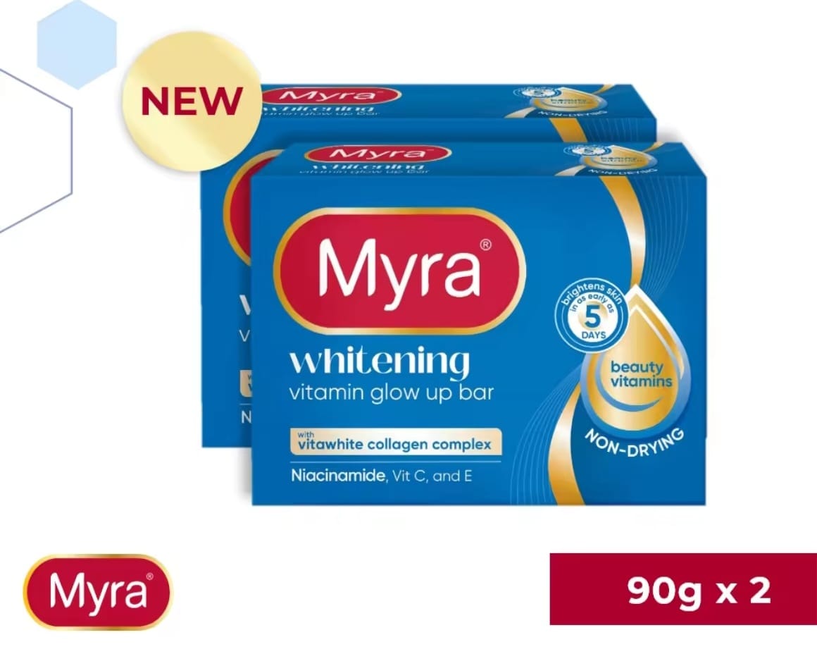 Myra Vitamin Glow Whitening Soap 90g | Savon Éclat à la Vitamine C