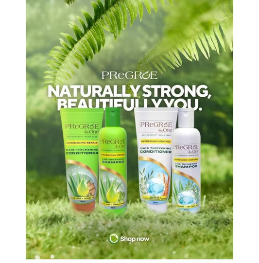 Pregroe 4 in 1 Shampoo 200ml / 250ml | Soin Capillaire Multifonction Nourrissant