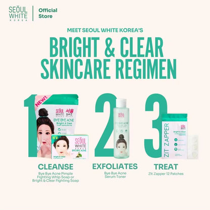 Seoul White Bye Bye Acne Soap 60g x2 | Savon Purifiant Anti-Imperfections – Lot de 2