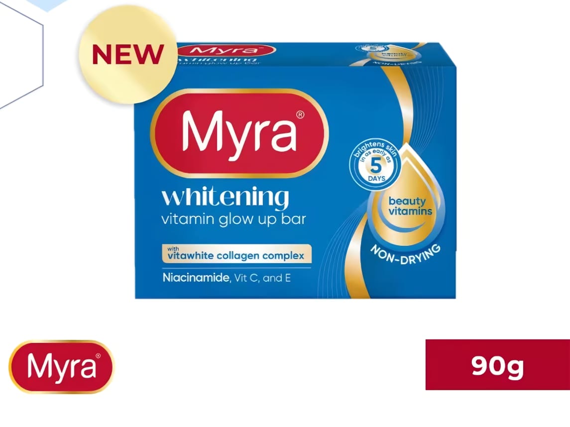 Myra Vitamin Glow Whitening Soap 90g | Savon Éclat à la Vitamine C