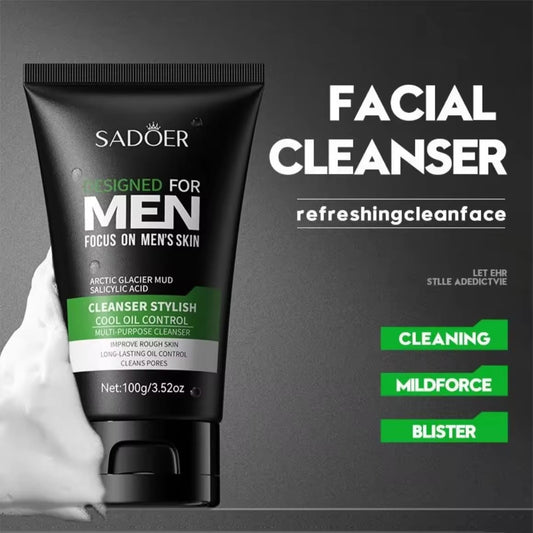 Acnè Solution Men Face Wash 100 g – Nettoyant Visage Homme Purifiant & Contrôle du Sébum