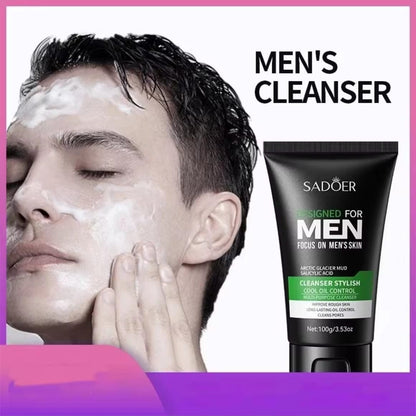 Acnè Solution Men Face Wash 100 g – Nettoyant Visage Homme Purifiant & Contrôle du Sébum