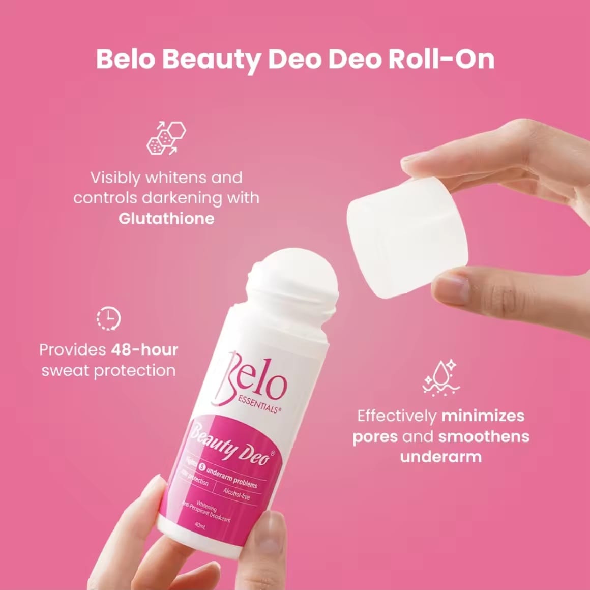 Belo Beauty Deo Roll-On 40 ml – Déodorant Soin Fraîcheur Quotidienne