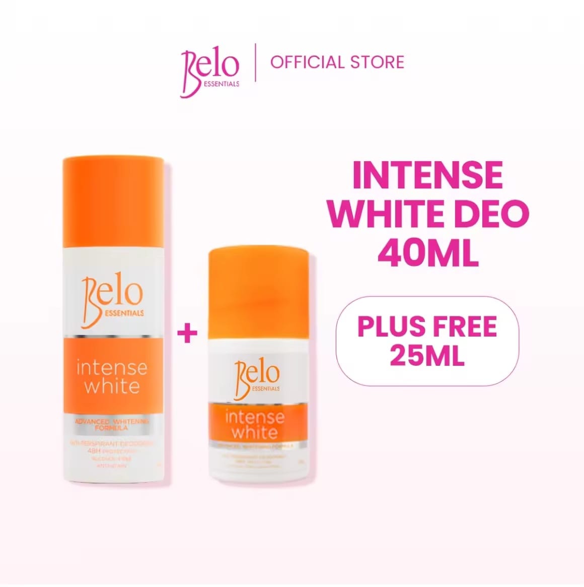Belo Intense White Deo Roll-On 40 ml – Déodorant Soin Fraîcheur & Éclat