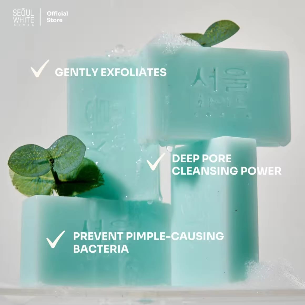 Seoul White Bye Bye Acne Soap 60g x2 | Savon Purifiant Anti-Imperfections – Lot de 2