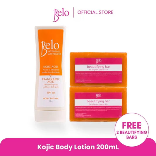 Belo Whitening Body Lotion SPF 30 200 ml – Lotion Éclaircissante Hydratante avec Protection Solaire