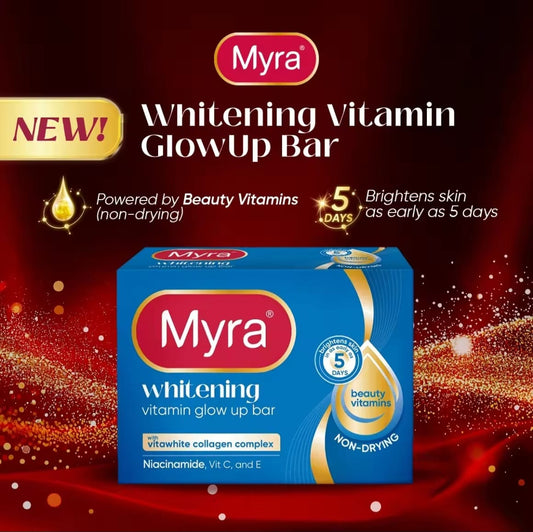 Myra Vitamin Glow Whitening Soap 90g | Savon Éclat à la Vitamine C