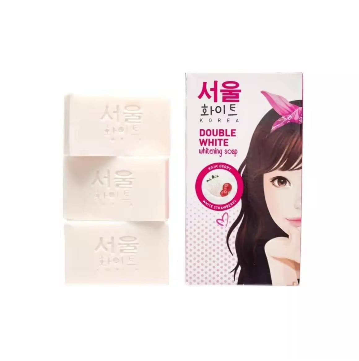 Seoul Double White Intense Soap 60g x2 | Savon Éclat & Teint Uniforme – Lot de 2