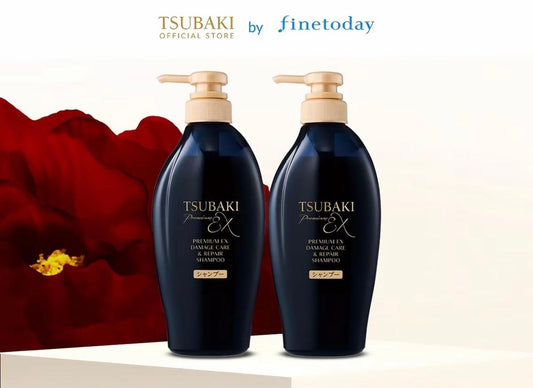 Tsubaki Premium Damage Care & Repair Shampoo x2 | Shampooing Réparateur Japonais – Lot de 2