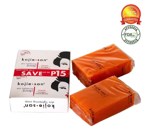 Kojie San Classic 65g x2 – Savon Éclaircissant à l'Acide Kojique Original