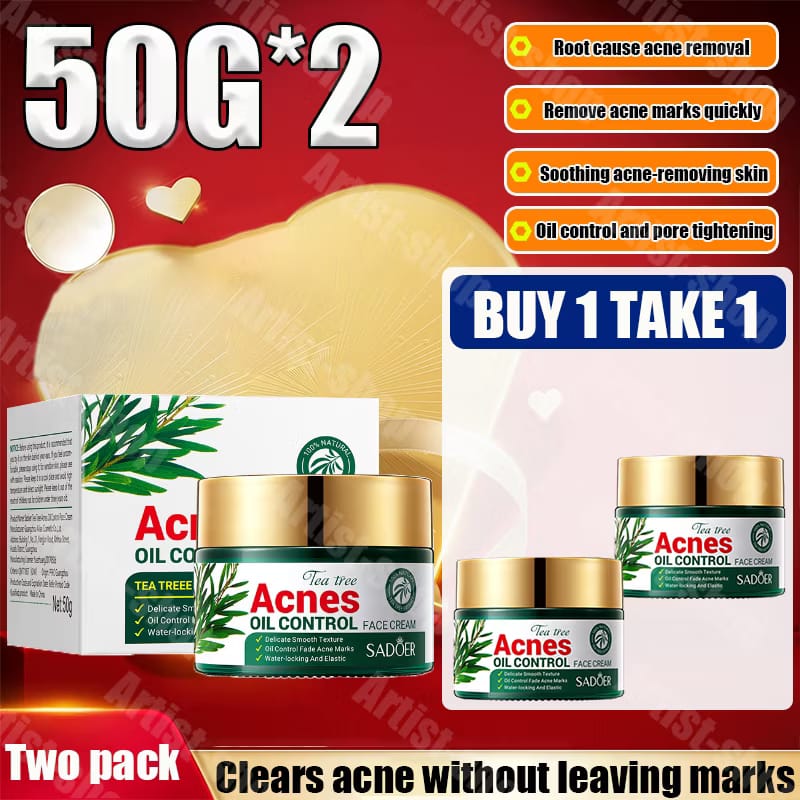 Acnè Oil Control Tea Tree Cream 50 g – Soin Visage Purifiant & Contrôle du Sébum