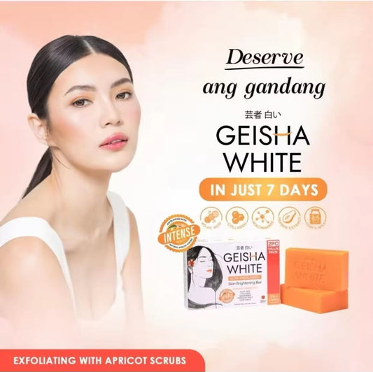 Geisha Whitening Intense Scar & Blemish Soap 65g x2 | Savon Éclat Anti-Taches – Lot de 2