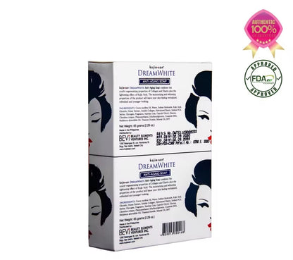 Kojie San Anti-Ageing Soap 65g x2 | Savon Anti-Âge à l'Acide Kojique Original