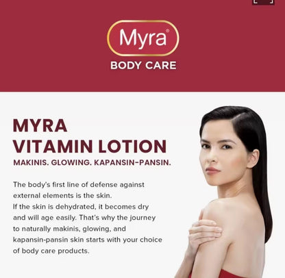 Myra Bright Glow+ Body Lotion SPF 15 200 ml – Lotion Hydratante Éclat & Protection Solaire