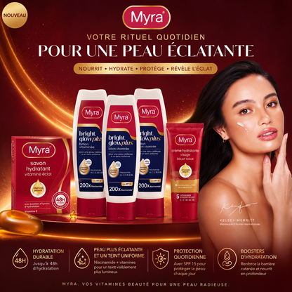 Myra Routine Beauté Complète – Savon, Crème Visage & Lotion Corps