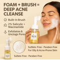 Kojie San Salicylic Acid Facial Foam 100ml | Nettoyant Visage Purifiant Anti-Imperfections